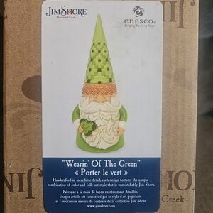 NEW Sealed Jim Shore Wearin Of The Green Irish Gnome Holding Shamrock 2020